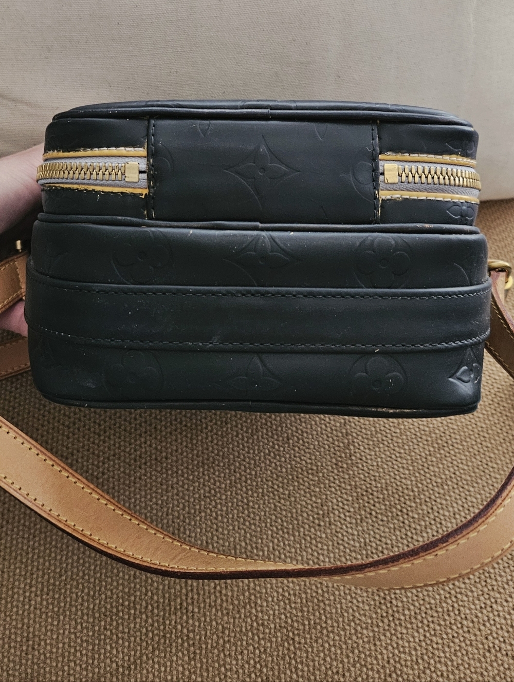 Louis Vuitton Black on Black Embosssed Wooster Crossbody Bag 🖤 - Picture 10 of 15